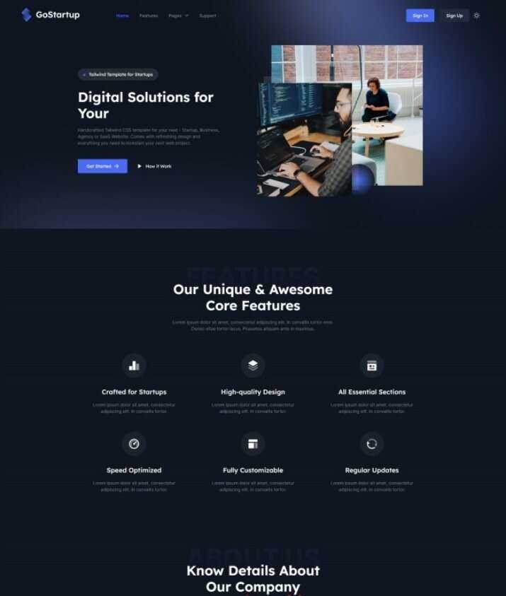 数字解决方案企业CSS模板 - 创梦DreamCreation知识站