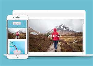 简洁左侧固定导航旅游网站模板 - 创梦DreamCreation知识站