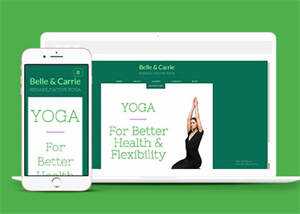 宽屏瑜伽训练工作室网站模板 - 创梦DreamCreation知识站