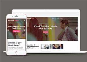 宽屏金融服务公司html模板下载 - 创梦DreamCreation知识站