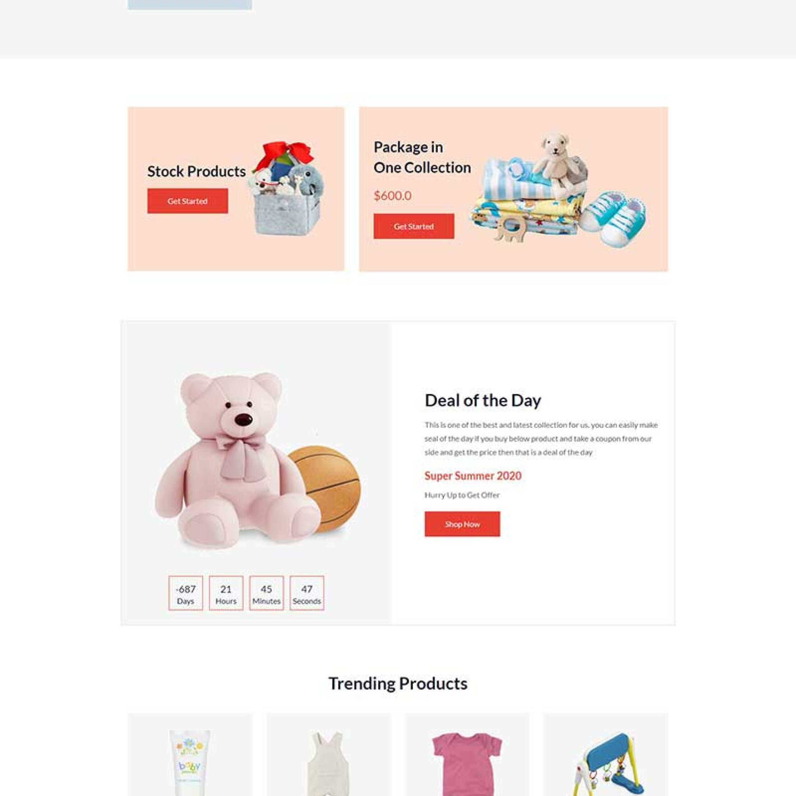 多用途响应式婴儿用品商店HTML5模板 - 创梦DreamCreation知识站