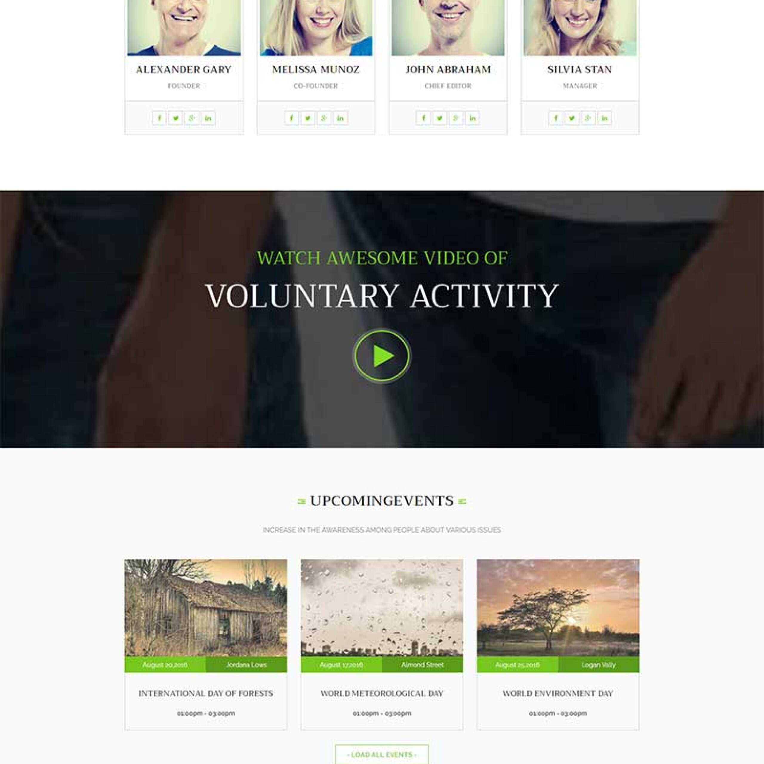 绿色环保公益网站html模板 - 创梦DreamCreation知识站