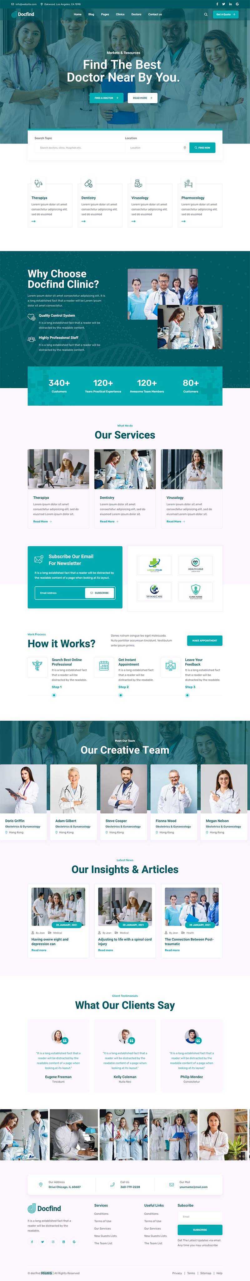 响应式在线医生咨询服务主页HTML模板 - 创梦DreamCreation知识站