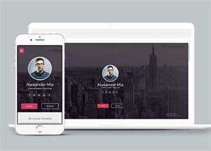 侧边栏导航简历介绍类网站模板 - 创梦DreamCreation知识站