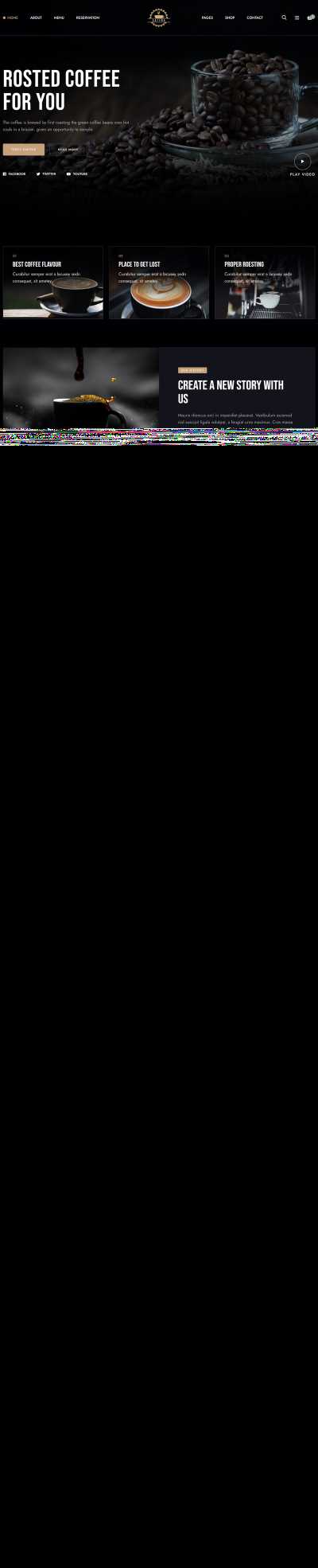 咖啡饮品类销售网站模板 - 创梦DreamCreation知识站