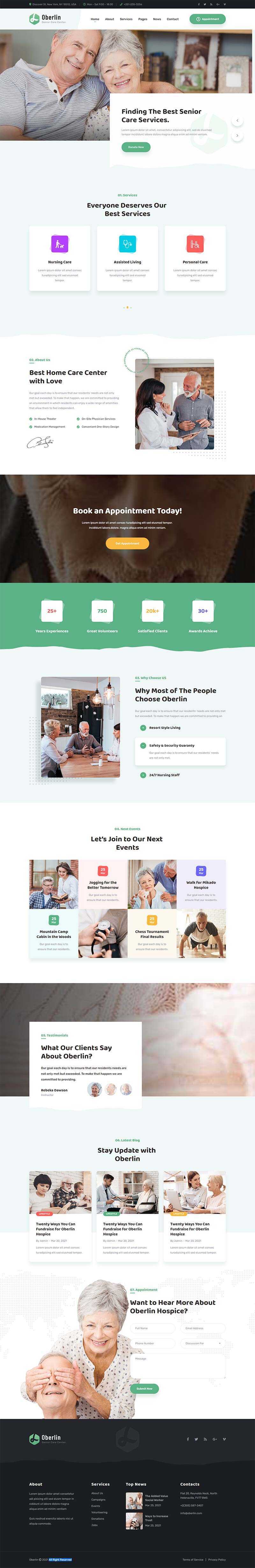 响应式养老院护理机构官网html5模板 - 创梦DreamCreation知识站