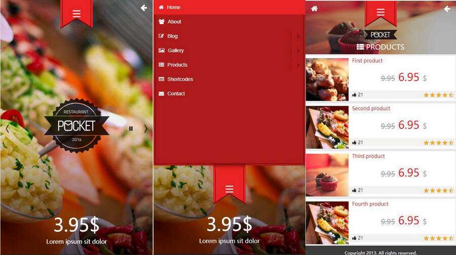 微官网美食订餐HTML5触屏订餐模板源码 - 创梦DreamCreation知识站