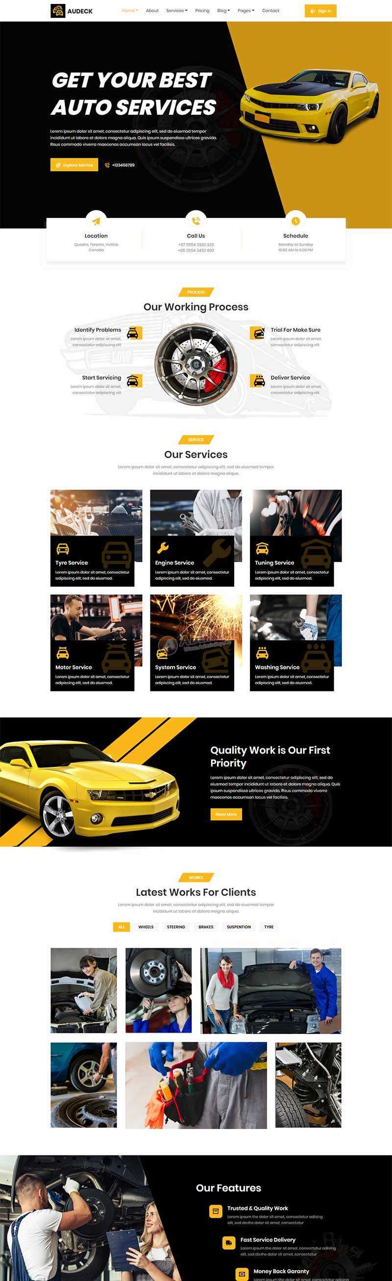 bootstrap响应式汽车改装维修公司官网html模板 - 创梦DreamCreation知识站