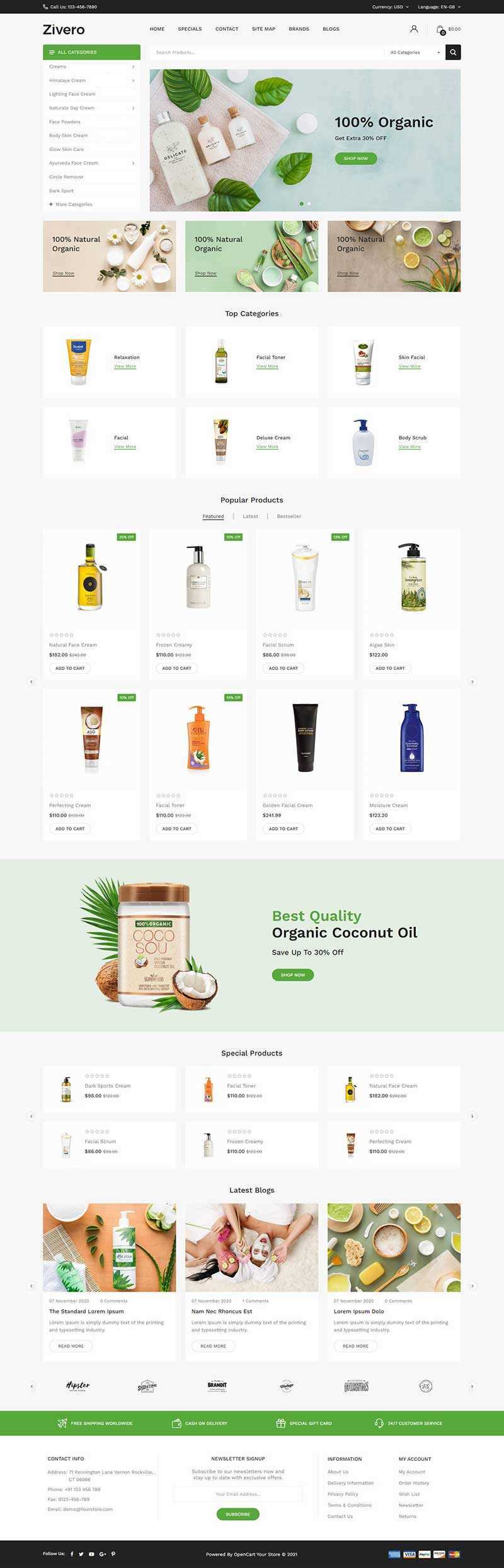 小清新洗护用品商城网页html模板 - 创梦DreamCreation知识站