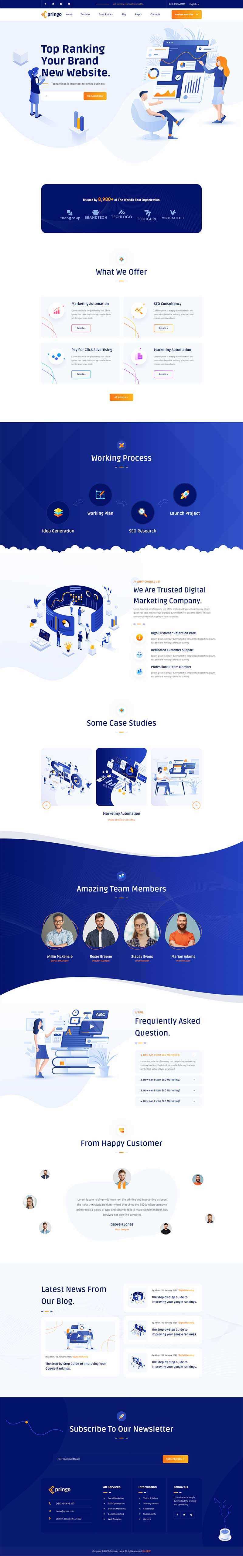 SEO营销咨询服务公司网站html模板 - 创梦DreamCreation知识站