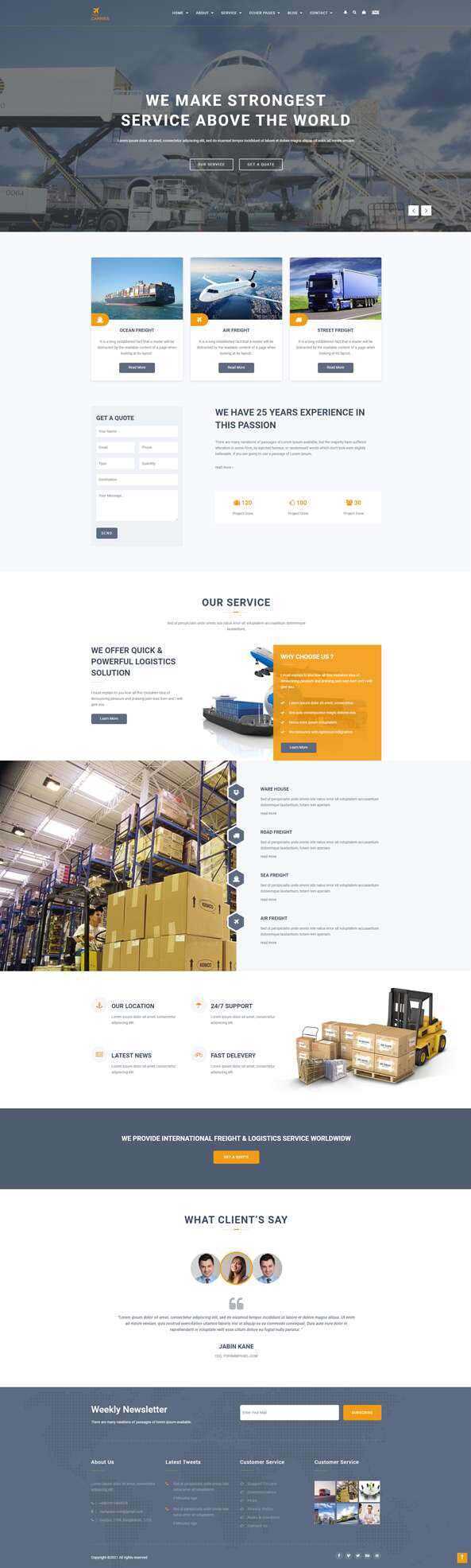 响应式运输物流网站html模板 - 创梦DreamCreation知识站