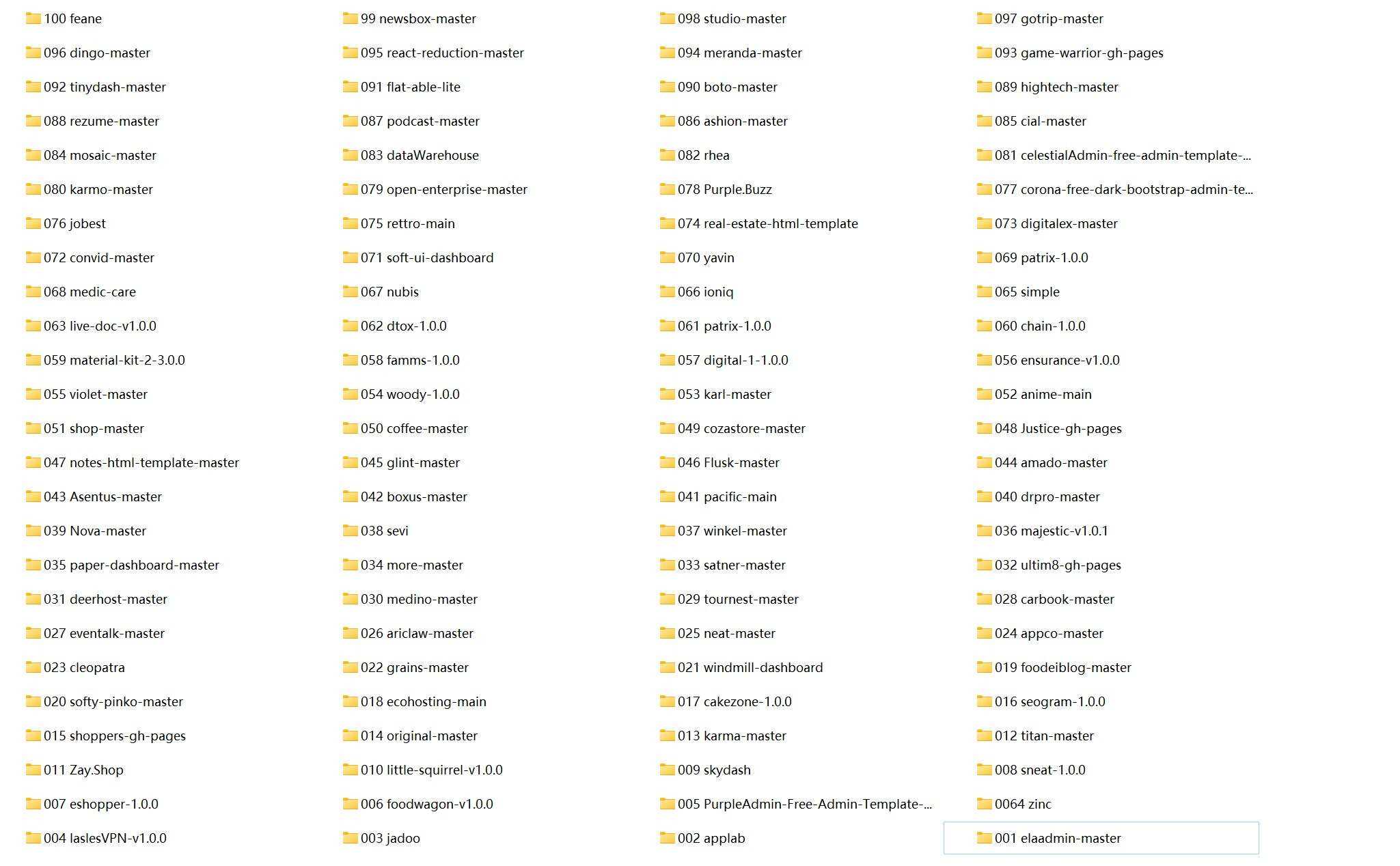 2022年新款100个HTML5模板 包含后台和各类型前端 - 创梦DreamCreation知识站