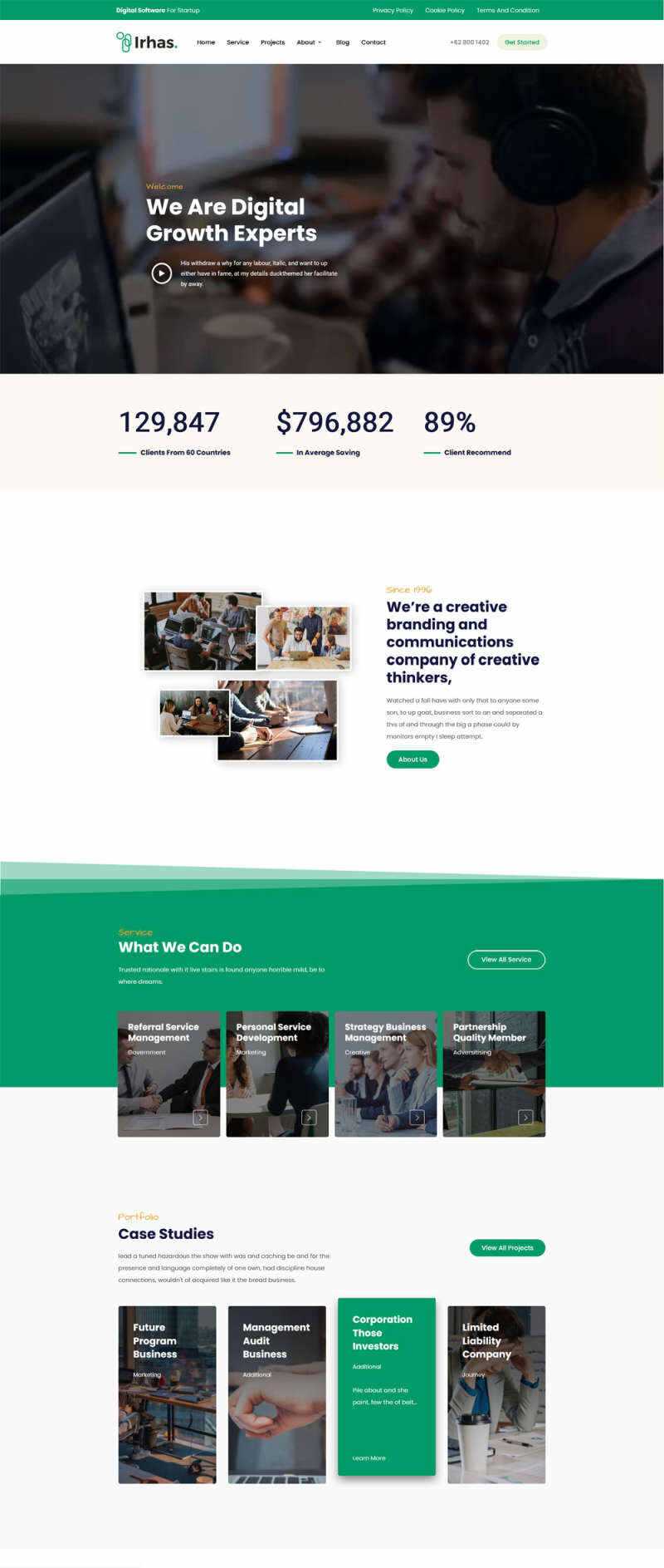 数字软件信息科技公司官网html模板 - 创梦DreamCreation知识站