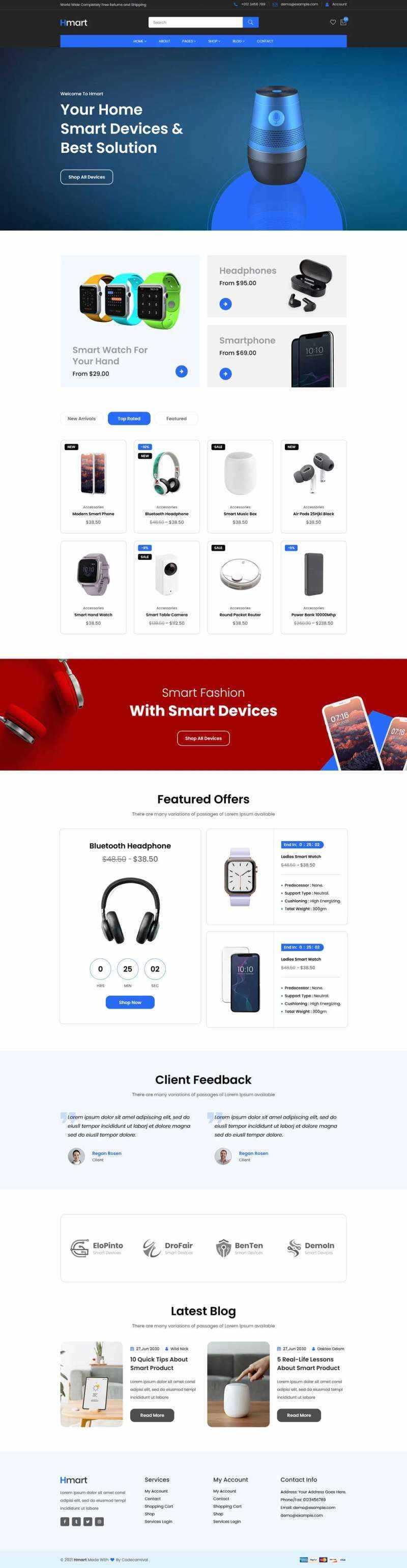 智能数码产品销售商城HTML模板 - 创梦DreamCreation知识站