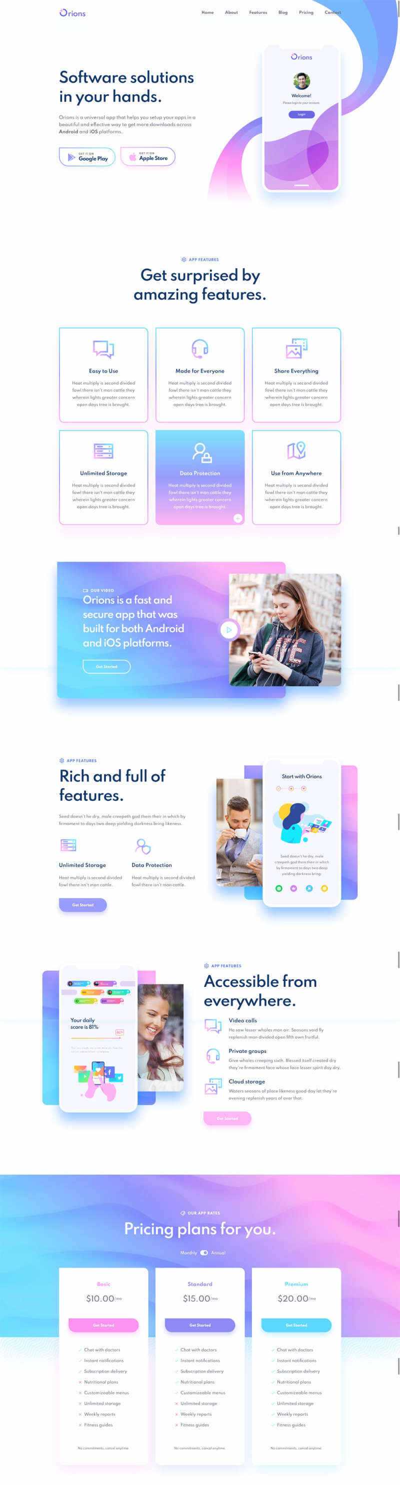响应式app应用程序网页模板 - 创梦DreamCreation知识站