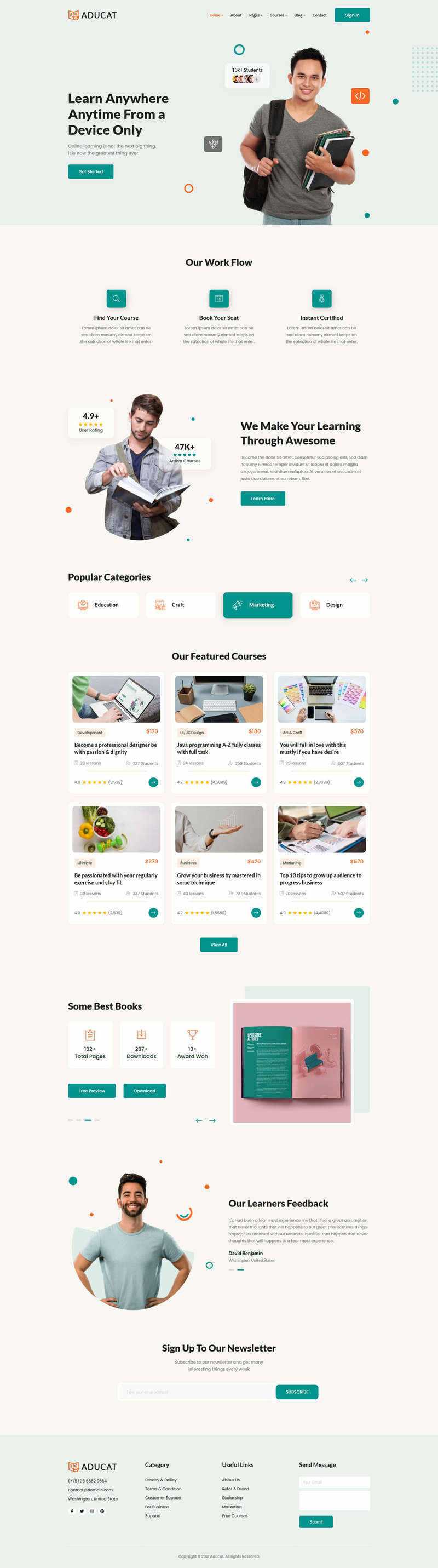 Bootstrap5响应式在线课程教育网页模板 - 创梦DreamCreation知识站