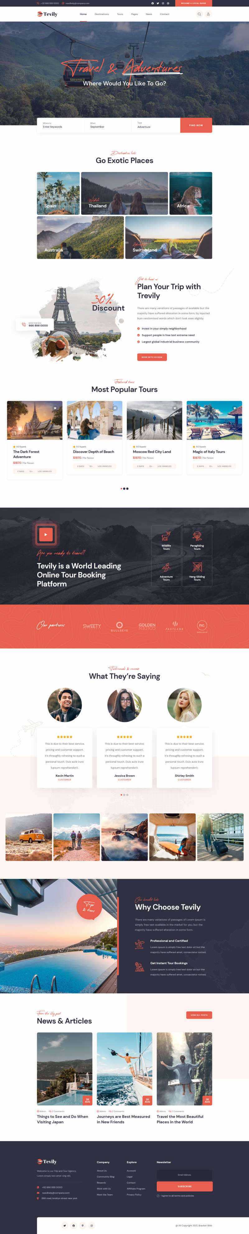 响应式的旅游团报名服务网站html模板 - 创梦DreamCreation知识站