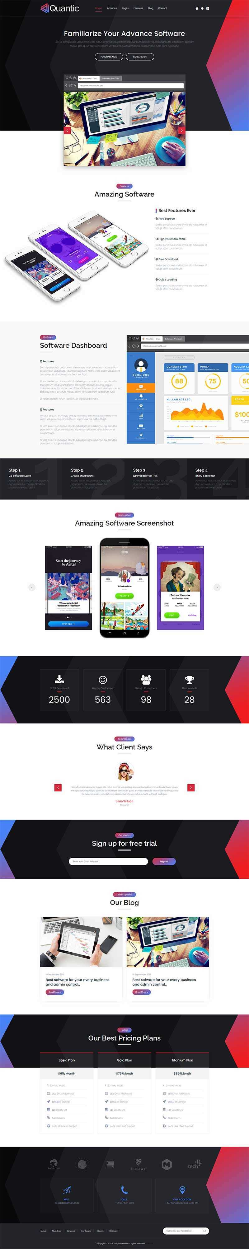 软件开发设计服务公司网站html模板 - 创梦DreamCreation知识站