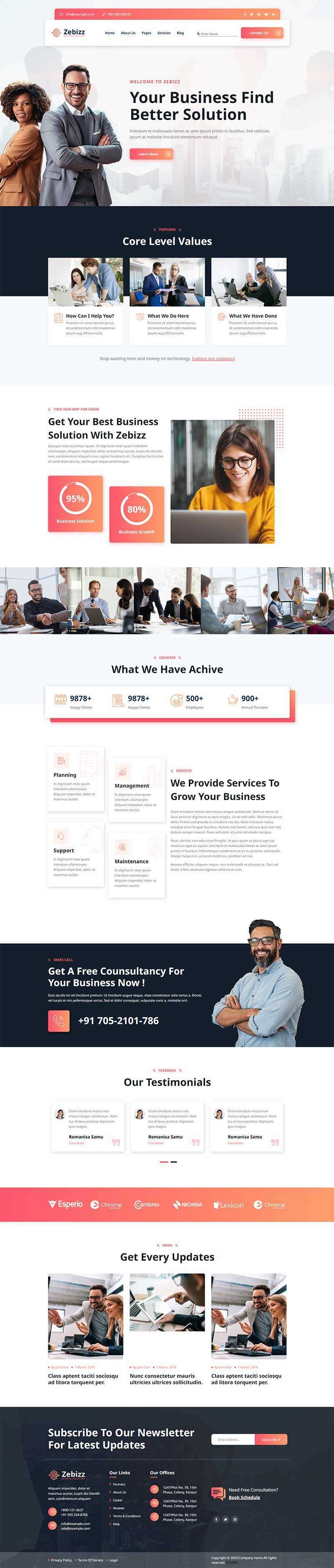 企业商务咨询服务公司网站html模板 - 创梦DreamCreation知识站