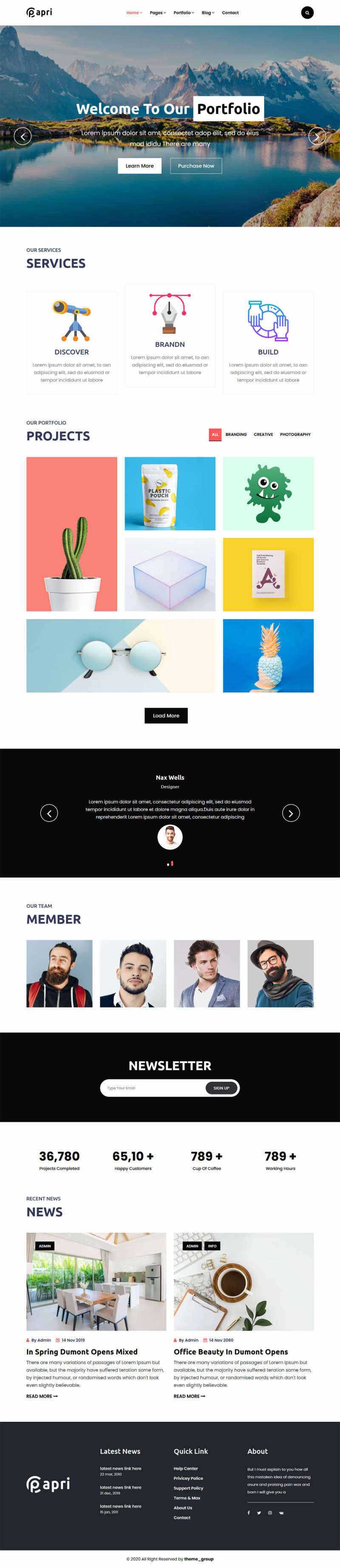 bootstrap多功能的企业介绍展示html5模板 - 创梦DreamCreation知识站