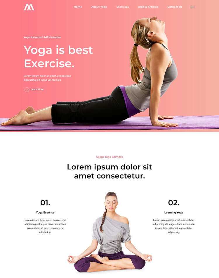 瑜伽馆瑜伽培训中心网站html5模板 - 创梦DreamCreation知识站