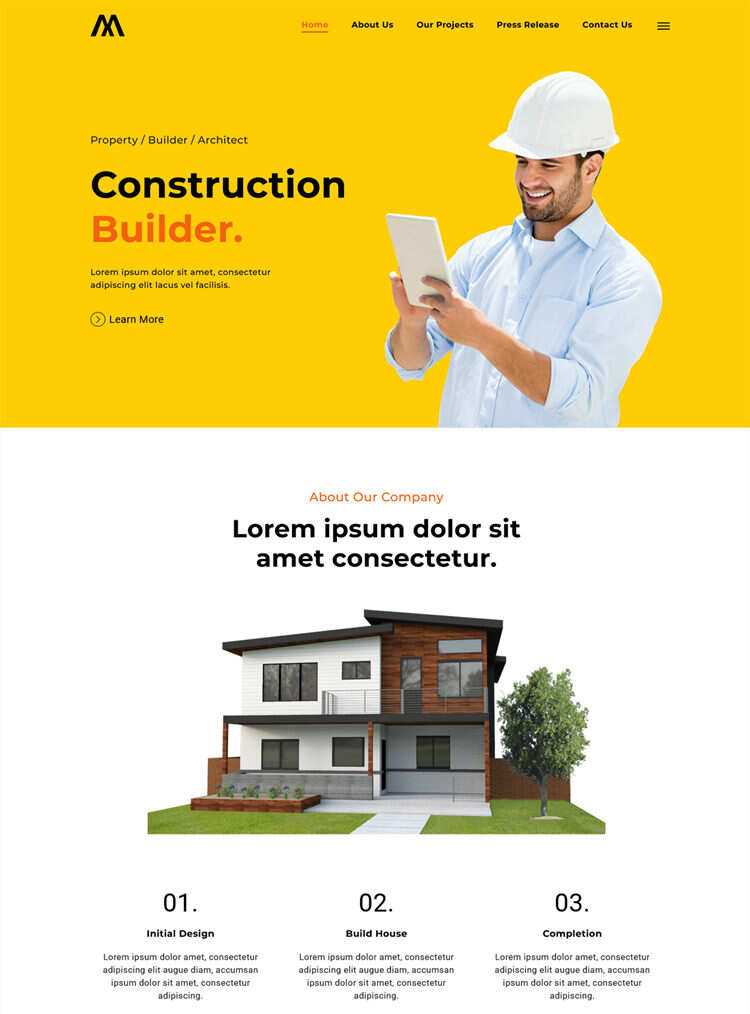 房地产建筑开发商网站html5模板 - 创梦DreamCreation知识站