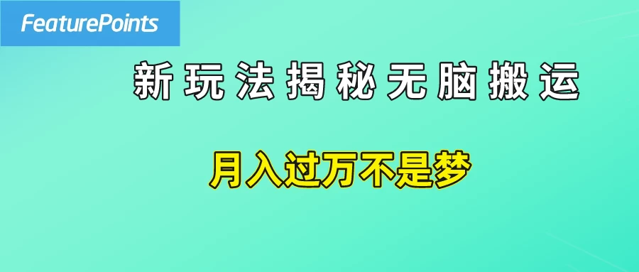 简单操作，每天50美元收入，搬运就是赚钱的秘诀！ - 创梦DreamCreation知识站