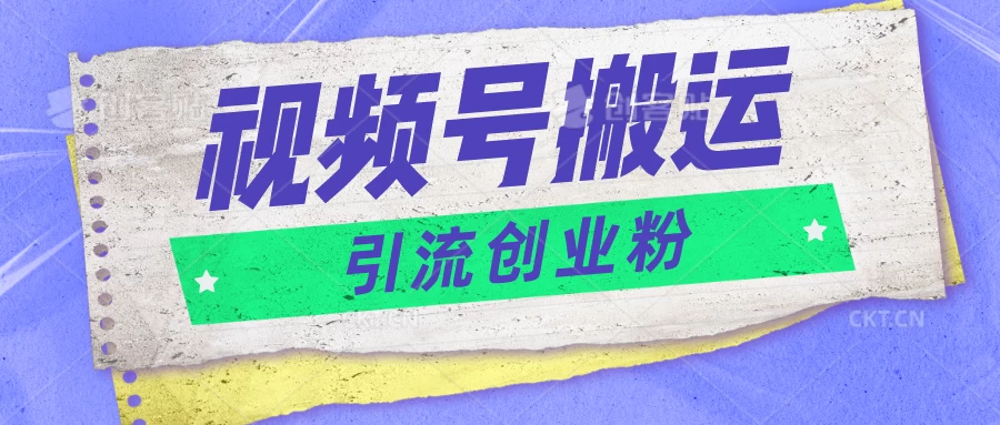 视频号搬运去重，单日引流200+创业粉，日入1000+ - 创梦DreamCreation知识站