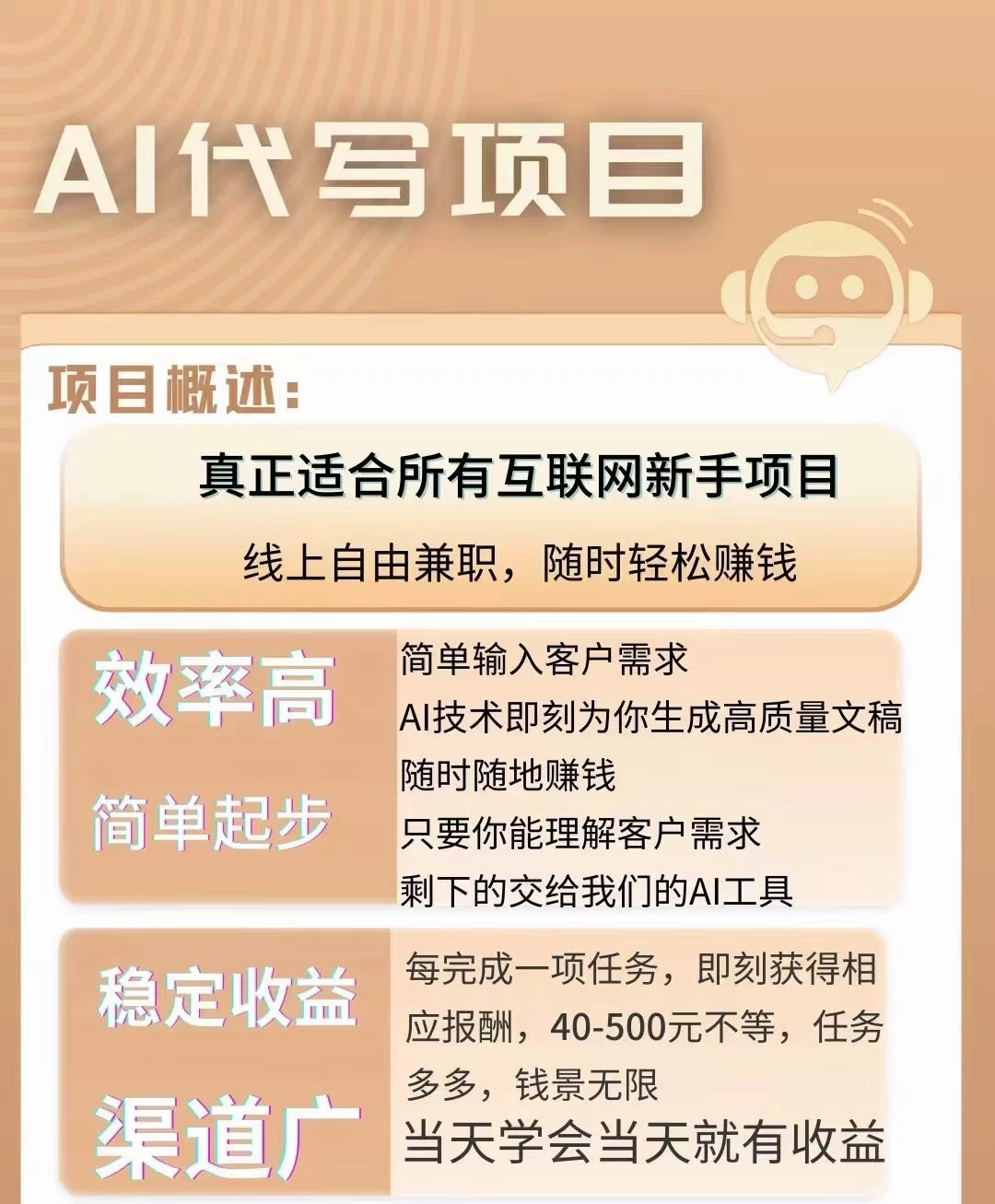 图片[2] - AI代写项目，适合所有互联网新手项目，随时轻松赚钱，日入200+ - 创梦DreamCreation知识站