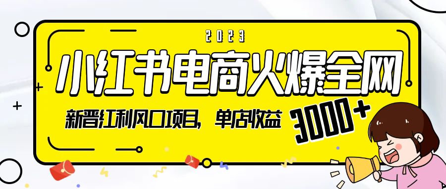 2023 小红书电商火爆全网：新晋红利风口项目，单店收益 3000+ - 创梦DreamCreation知识站