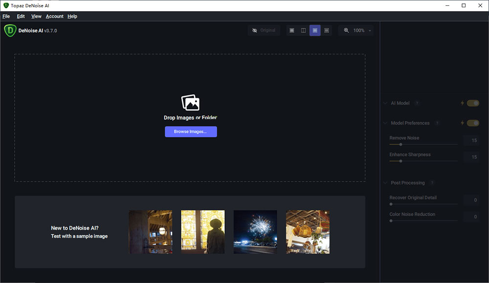 图像处理软件 Topaz DeNoise AI v3.7.1 便携版 - 创梦DreamCreation知识站