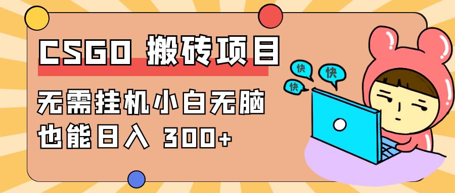 最新 CSGO 游戏搬砖项目，无需挂机小白无脑也能日入 300+ - 创梦DreamCreation知识站