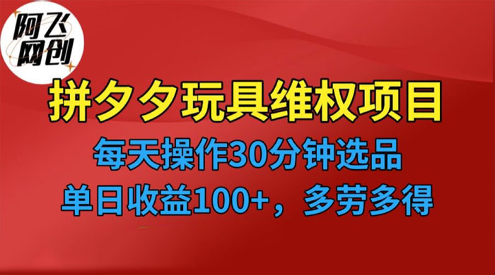 仅揭秘：拼多多 3C 玩具维权项目，一天操作半小时，稳定收入 100+ - 创梦DreamCreation知识站