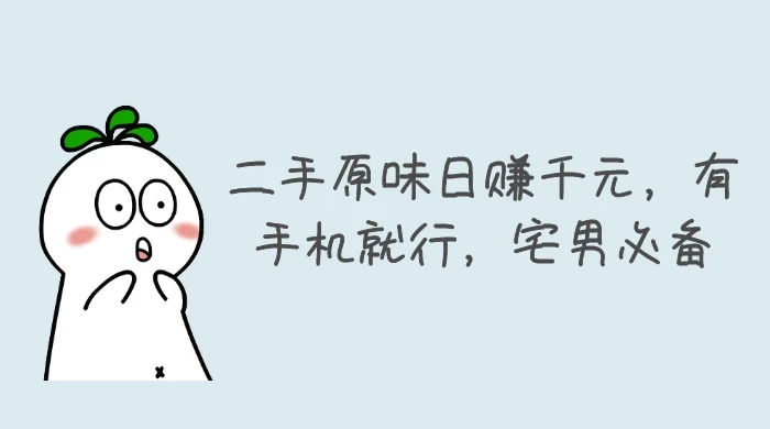 二手原味日赚千元，有手机就行，宅男必备【揭秘】 - 创梦DreamCreation知识站