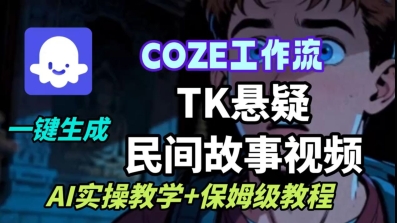 Coze扣子工作流一键生成TK悬疑民间故事视频，AI实操教学+保姆级教程 - 创梦DreamCreation知识站