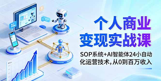 （16111期）个人商业变现实战课：SOP系统+AI智能体24小自动化运营技术，从0到百万收入 - 创梦DreamCreation知识站