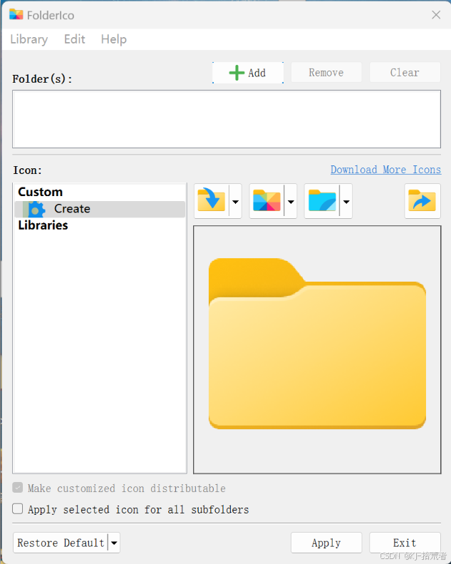 FolderIco文件夹颜色更改工具v8.1 - 创梦DreamCreation知识站
