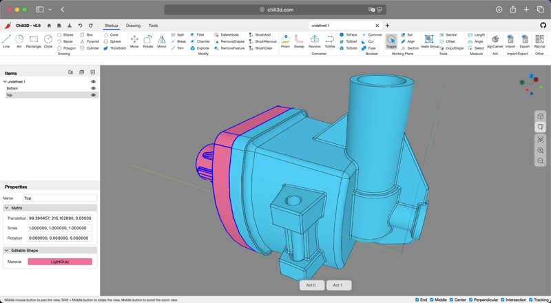 Chili3D(开源在线3D CAD建模网页版源码) - 创梦DreamCreation知识站