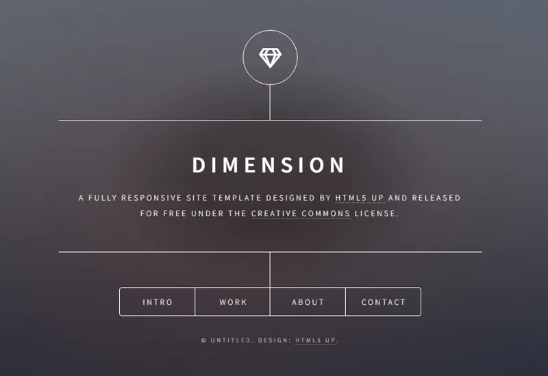 HTML纯静态深灰色英文个人主页网站源码 - 创梦DreamCreation知识站